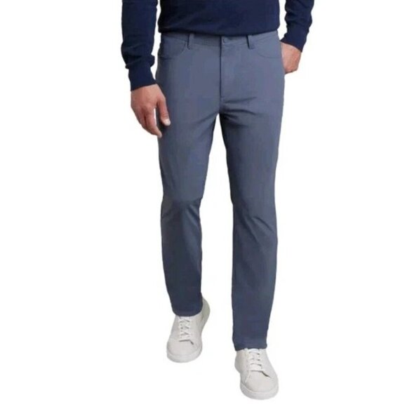 NEW Haggar Mens 34x30 Comfort Performance Dress Pants Straight Fit 4-Way Stretch - Picture 1 of 8